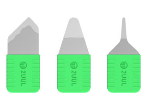Kit 3 herramientas apertura con diferentes profundidades de corte, en blister