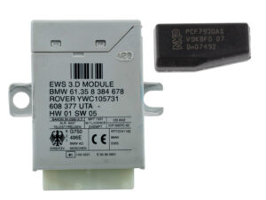 Módulo EWS 3.D 61.35 8 384 678 / 61358384678 + transponder PCF7930AS para BMW